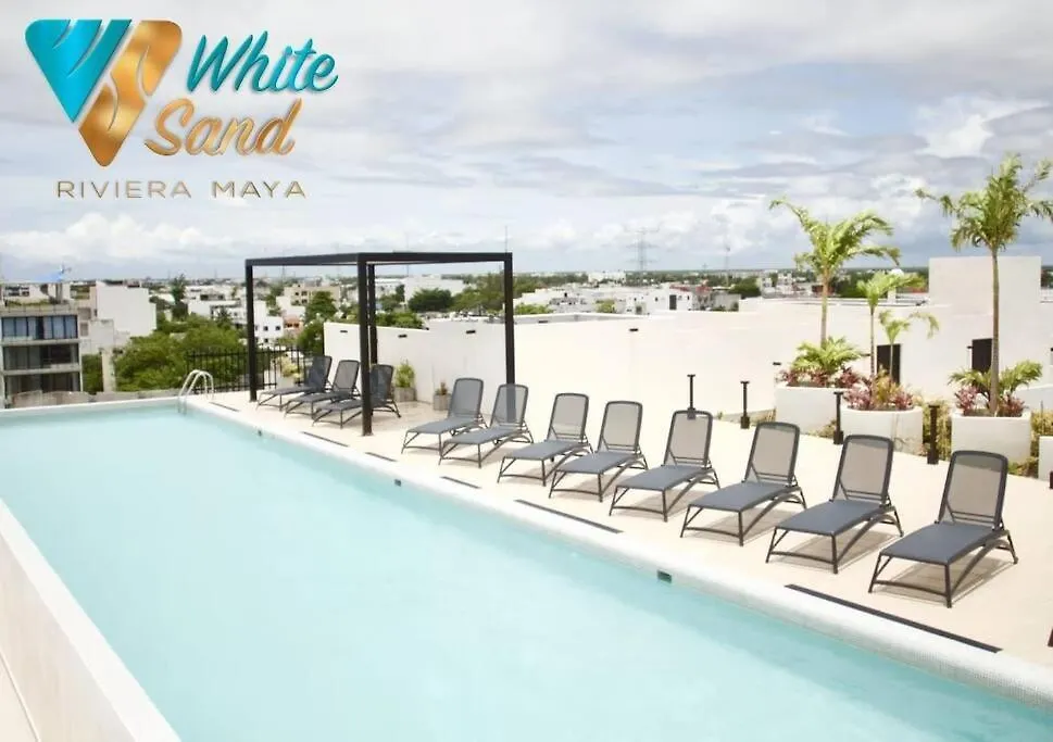 Apartament White Sand Suite 302 W Rooftop Pool & Balcony 38St Playa del Carmen